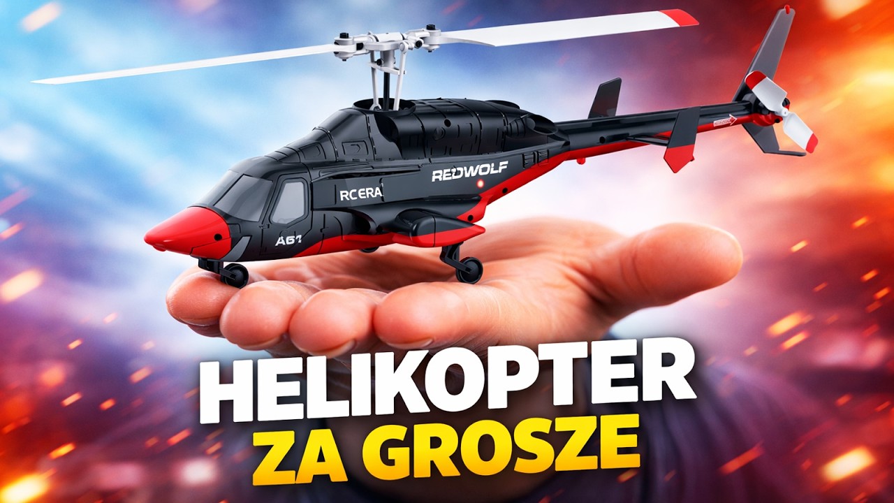 HELIKOPTER ZA GROSZE - TEST LATANIA RC ERA A61 AirWolf RedWolf