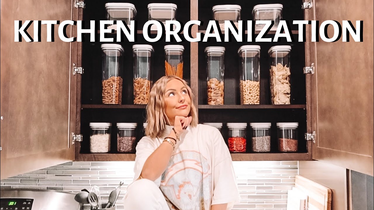 ORGANIZE AND CLEAN MY KITCHEN WITH ME + HUGE GROCERY HAUL 2021