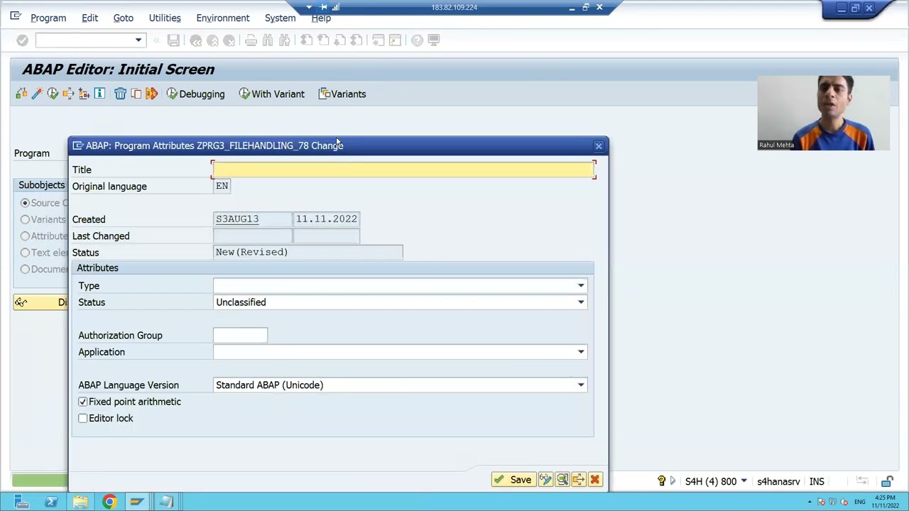 5 - File Handling - Writing Data to a File on Application Server Part1