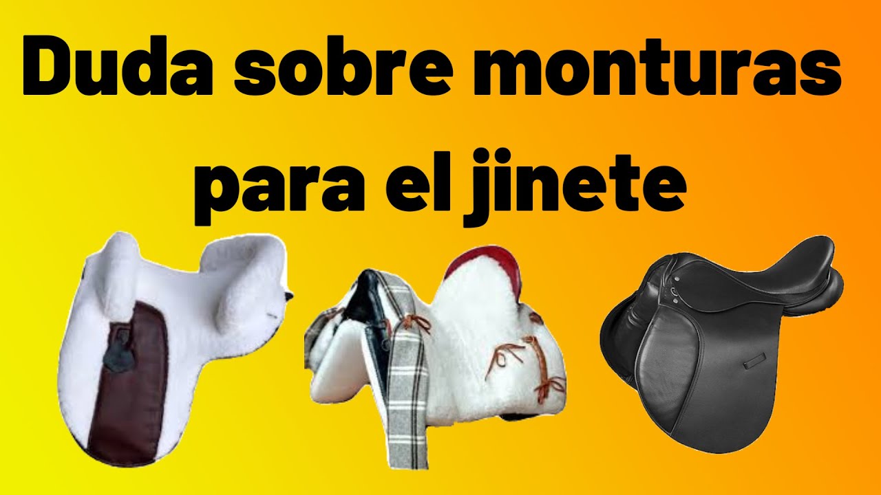 ¿La montura es importante para poder agarrarte bien cuando montas a caballo?
