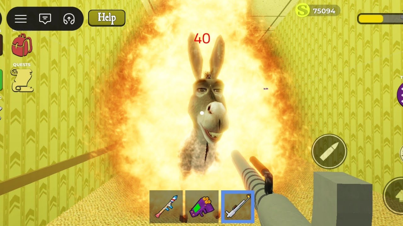 roblox shrek in the backrooms 