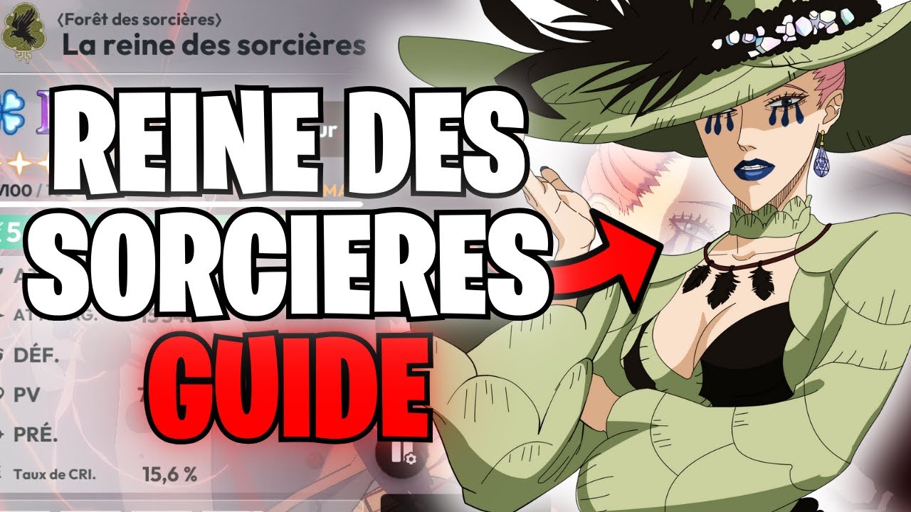 SUPPORT PARFAIT? GUIDE COMPLET REINE DES SORCIERES! SHOWCASE TEAM MONO ROUGE - BLACK CLOVER MOBILE