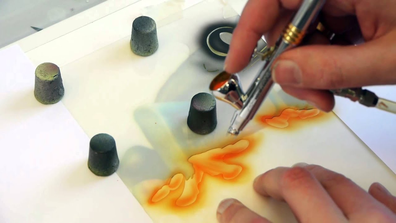 Airbrush Tutorial: Frog Wildlife Stencil Harder & Steenbeck Airbrush Anleitung