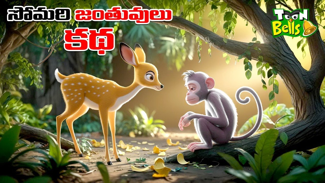 Lazy Animals | సోమరి జంతువుల మజా కథ | Toon Bells Telugu