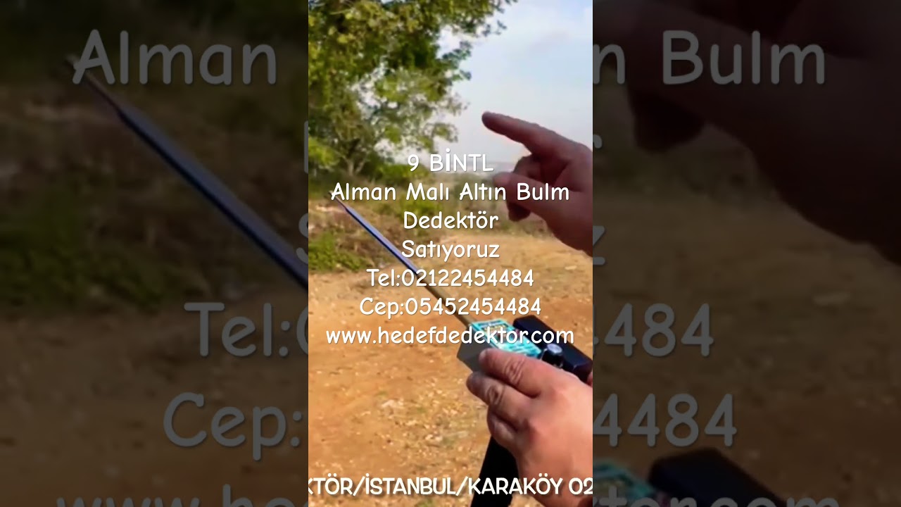9 BİNTL Alman Malı Altın Bulma Dedekt&ouml;r Satıyoruz #hedefdedektor
