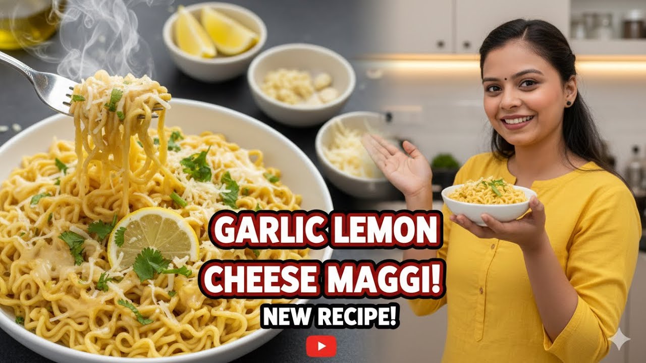 Garlic lemon cheese Maggi 