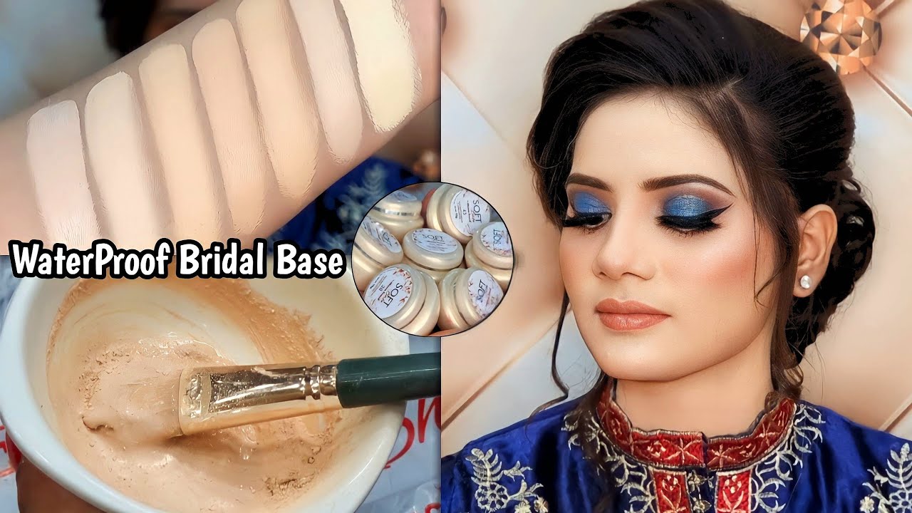 Parlour Secret Waterproof Bridal Base 2023 || Glittery Smokey Eye Look by Asma Khan