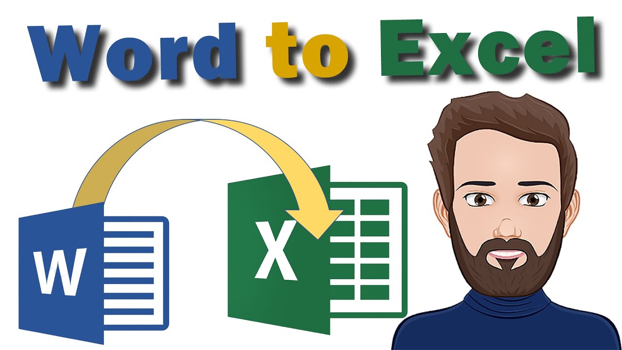 Как импортировать списки слов в Excel