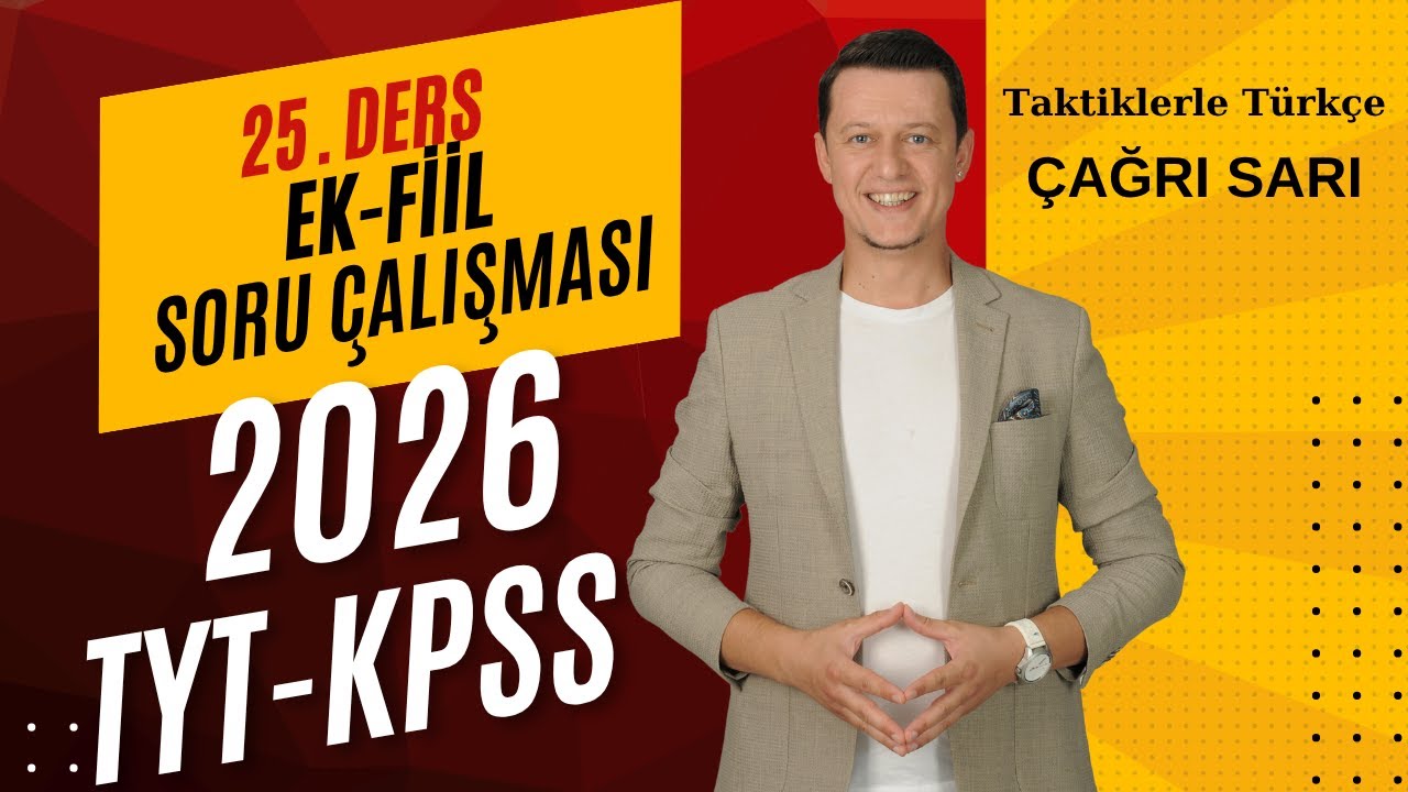 EK FİİL SORU ÇALIŞMASI 💯💯💯