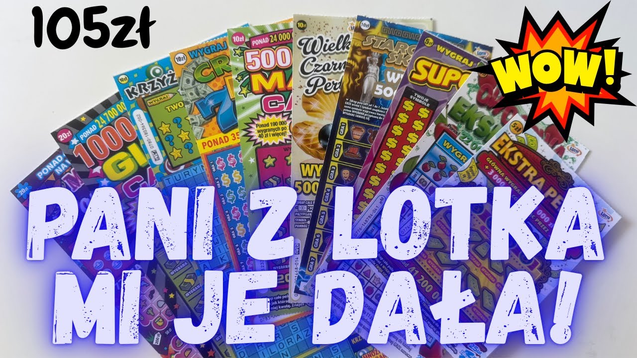 Zdrapki Lotto👉ZDRAPKI ZA 105 ZŁ🤩WYBIERAŁA PANI Z LOTKA🥳MAM SYMBOL🥳