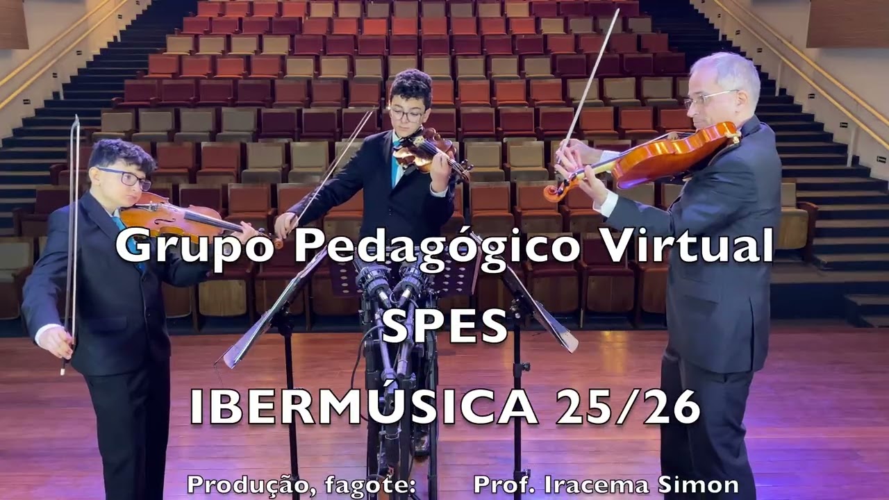 Bach sinfonia 10 trio: João Marcos e Pedro Simon Paulini (violinos), Dr Zoltan Paulinyi (viola) SPES