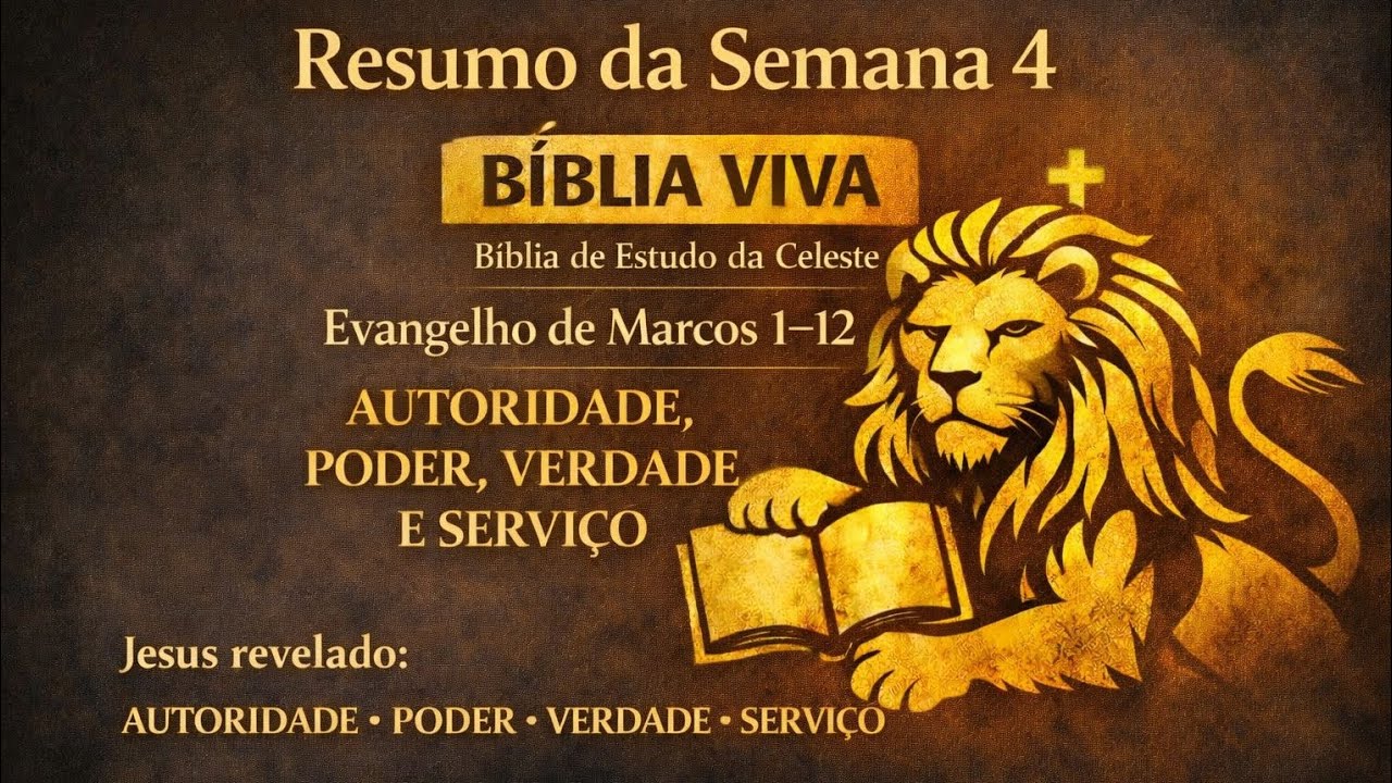A BÍBLIA VIVA - 📚Resumo da semana 4 - Evangelho de marcos 1-12
