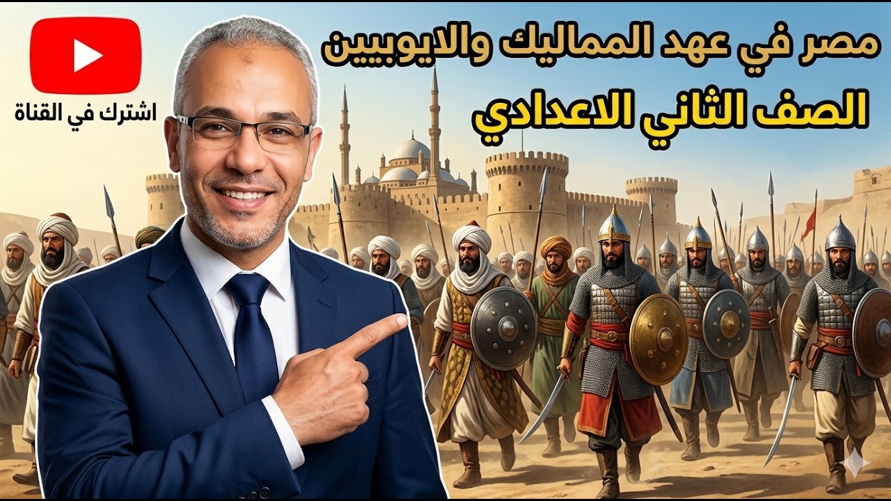 مصر في عصري الأيوبيين والمماليك | شرح كامل + حل تدريبات | تاريخ تانية ثانوي ترم تاني 2026 🔥 😱