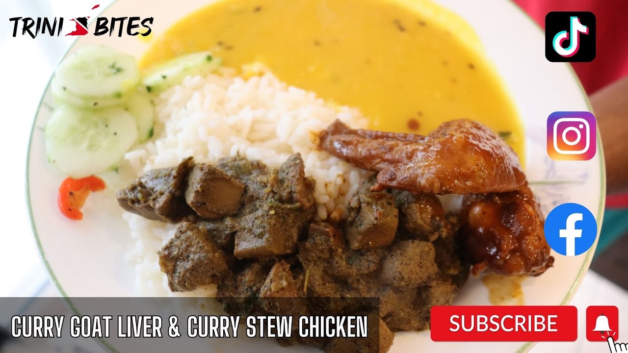 Trini Bites | Curry Goat Liver & Curry Stew Chicken! **DELISH**