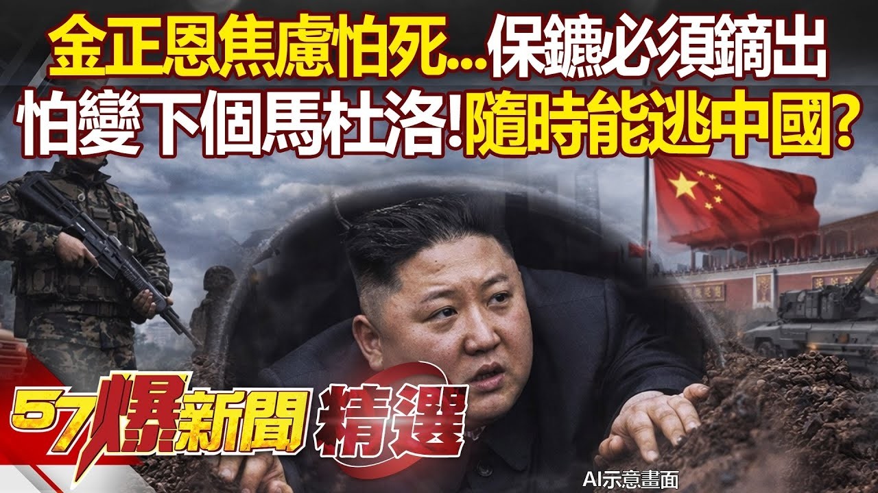 金正恩怕變下個馬杜洛「逃亡路線是地遁中國」？！焦慮怕死性格「保鑣只挑鏑出子弟」隨扈護車跑畫面曝- 徐俊相【57爆新聞 精選】 @57爆新聞