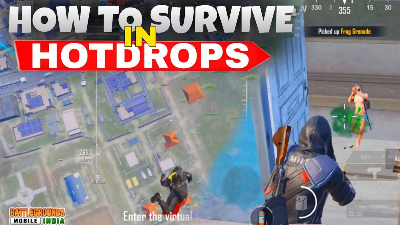 How to survive in hotdrops in bgmi | bgmi new gameplay | Phantom UK