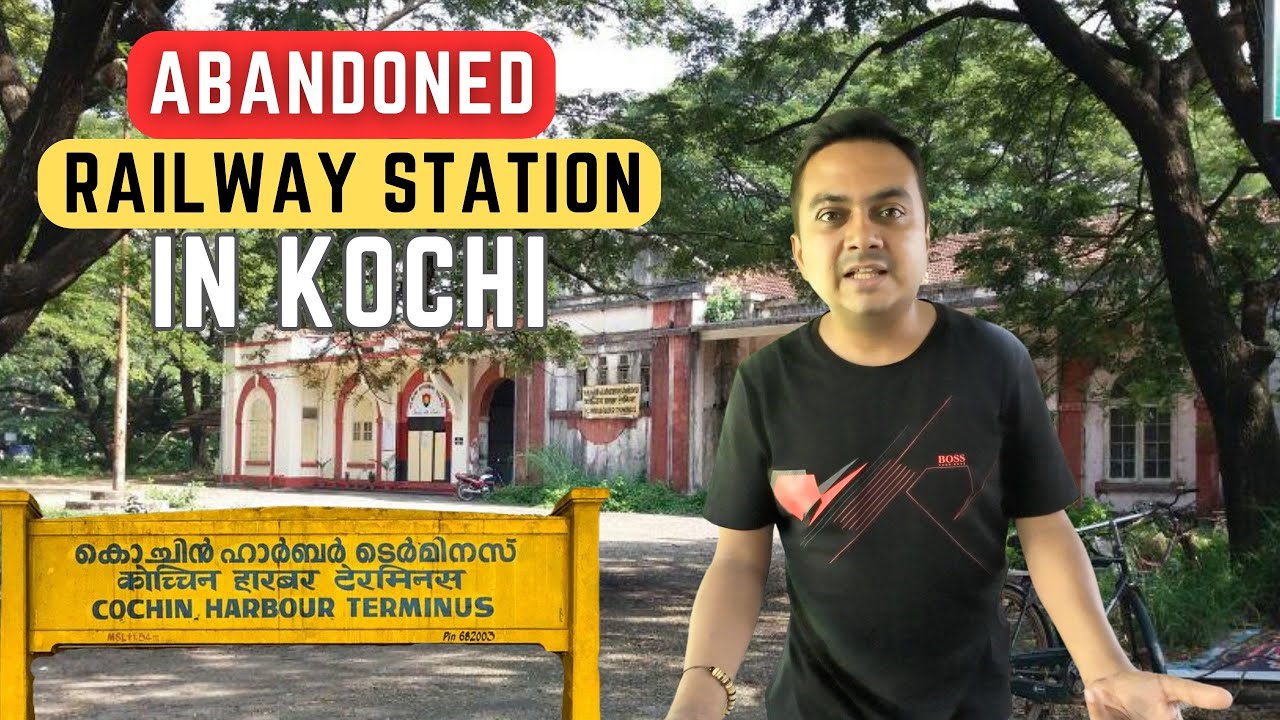Abandoned Railway Station in Kochi 😬 Marine Drive, Broadway