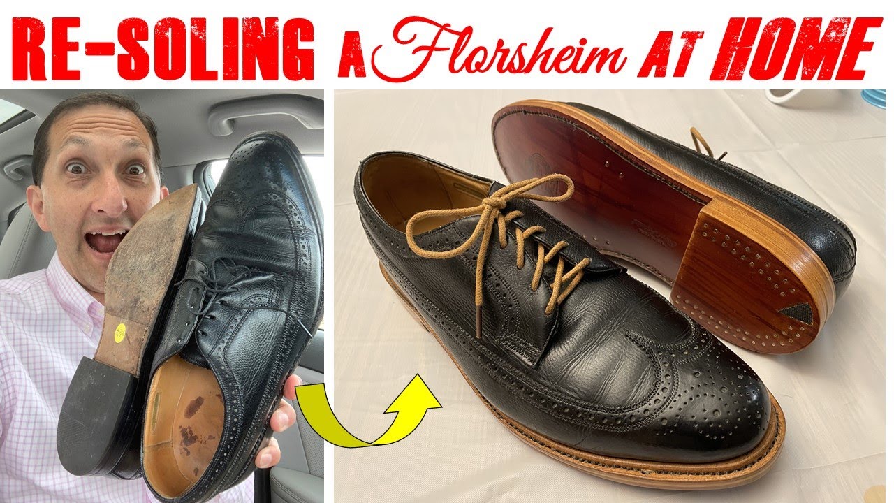 Florsheim Royal Imperial LWB ReSoling at Home 3/3