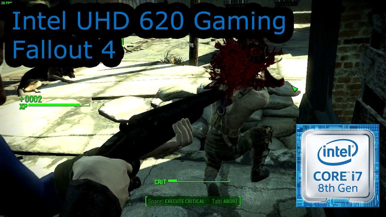 Intel UHD 620 Gaming - Fallout 4 - i5-8250U, i5-8350U, i7-8650U, i7-8650U