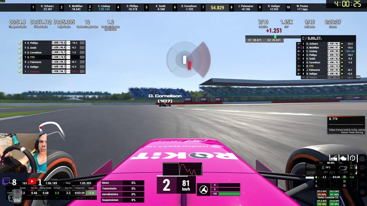 Nueva semana en RACEROOM Nuevos retos...a por los 2.0k de rating !Apoyame que es gratis.