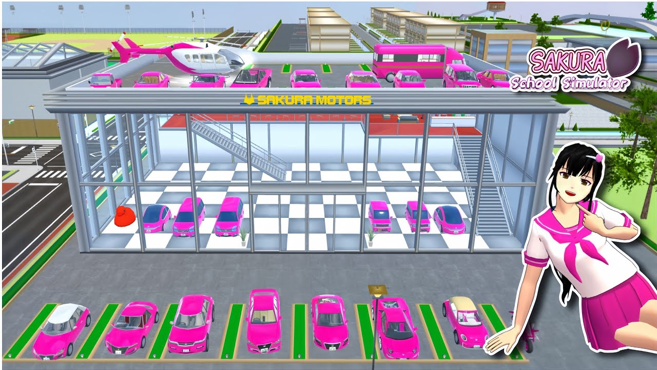 Collect All Pink Cars In Sakura School Simulator @SLevelo