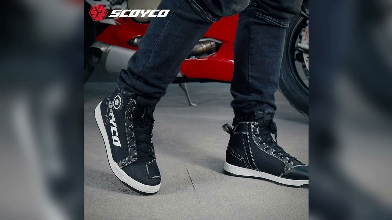 A must-have product #SCOYCO Motorcycle Riding Shoes Casual Commuter Boots Protective Fall Resistan