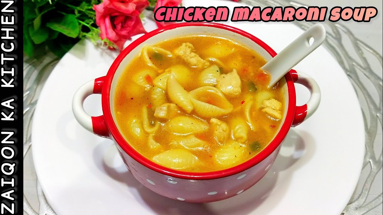 Chicken Macaroni Soup recipe 😍 easy and quick, ready in minutes 😋✨