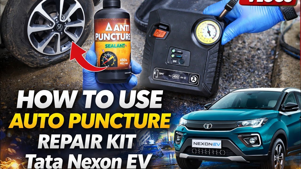 How To Use Punchar Auto Repair Kit | Tubeless Tyre Puncture Repair Kit| #tatanexon #indiandriverlife