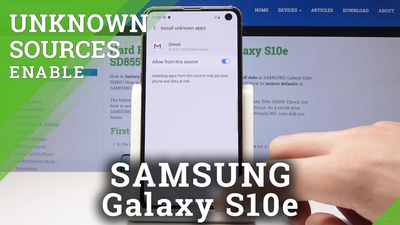 How to Enable Unknown Sources in SAMSUNG Galaxy S10e &ndash; Allow App Installation