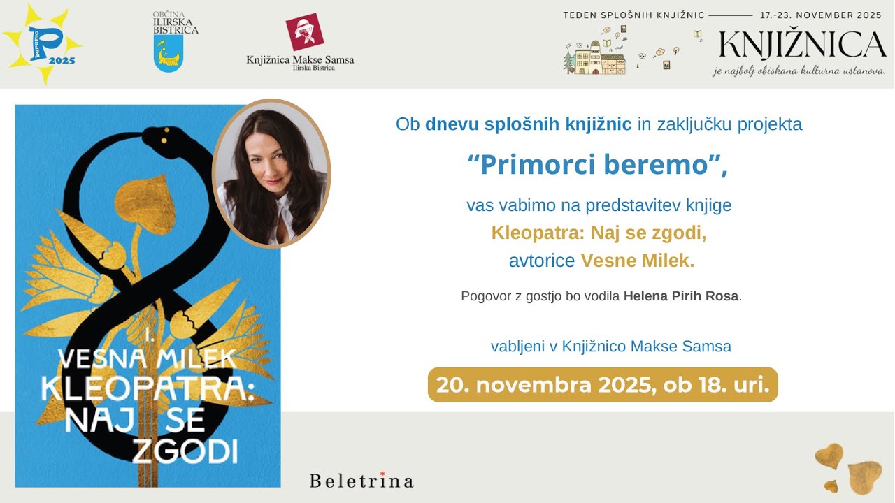 Vesna Milek: Kleopatra, november 2025