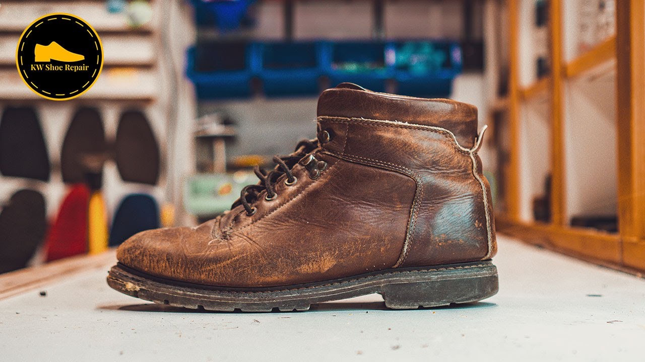 Full Sole Restoration On Leather Boots | Shoe Repair
