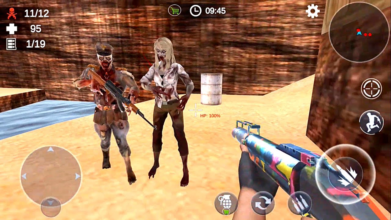 Zombie 3D Gun Shooter- Real Survival Warfare - Android Game Gameplay Part 5 - Grenade Launcher