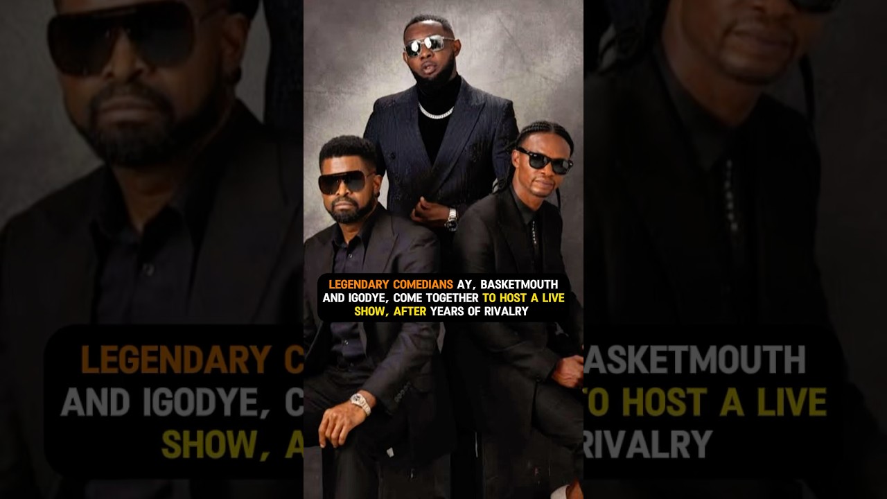 Basketmouth, Ay and Igodye, come together to host a Live show, after years of Rivalry. #shorts #yt