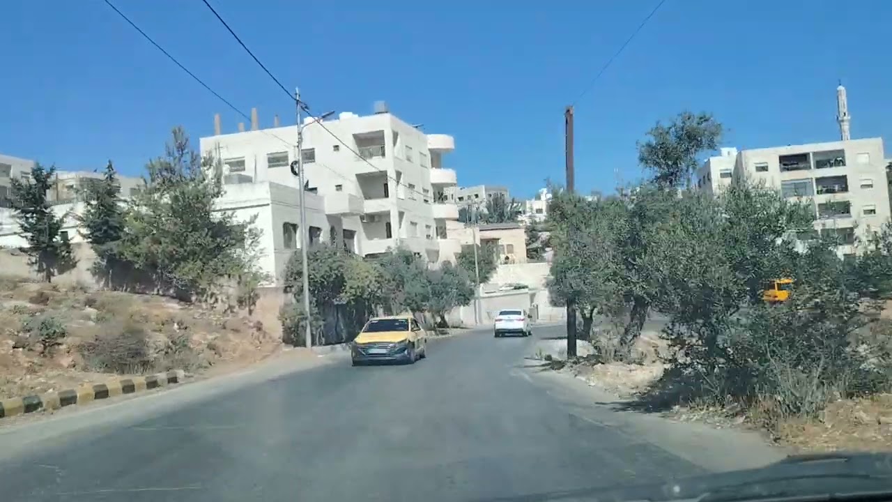 السلط  شارع الستين مرورا بمضافه الرحاحله وطلوع الشامله ودوار المحباصيه #السلط #الأردن 16/10/2025