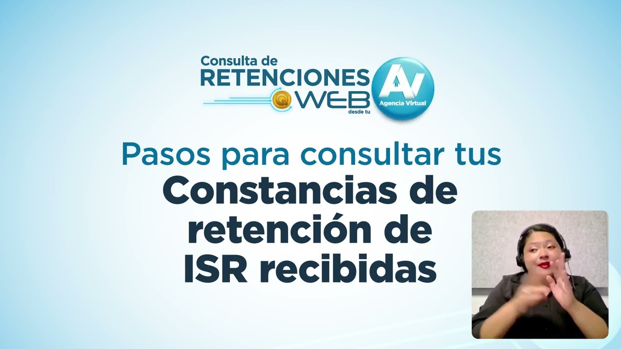 Consulta de constancias de retenci&oacute;n de ISR recibidas