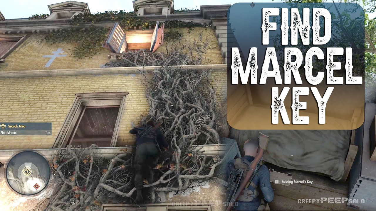 Sniper Elite 5 Find Marcel A trail of blood leads to the attic