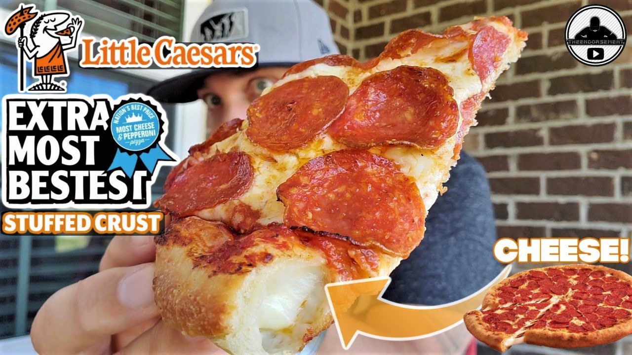 Little Caesars® EXTRA MOST BESTEST™ STUFFED CRUST PIZZA Review! 🤴✖️🧀🍕 |