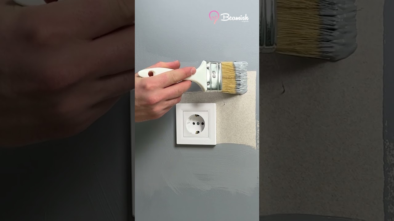 Clean painting trick around outlets #easy #painting #trick