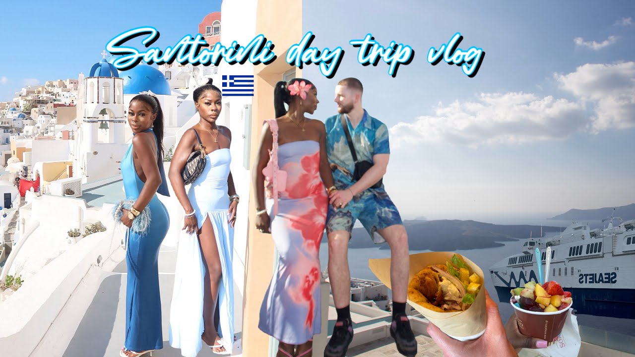 Santorini day trip vlog from Crete