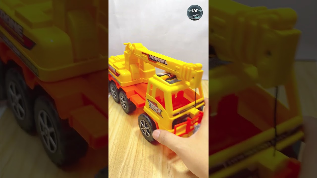Tara Industrial ASMR | Power Construction Crane Truck Toy Lifting Hook Sounds 