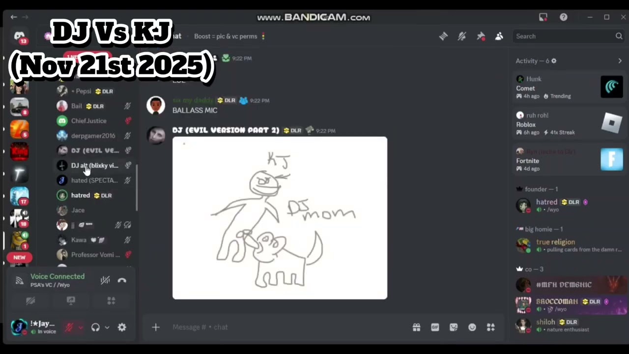 DJ Vs KJ *MAD BEEF!* (Rivals) | Discord Packing 
