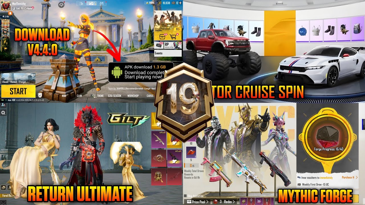 V4.4 Update is here | Return Ultimate | Free Upgrade | Supercar Spin | Apk Download | Mythic Forge |