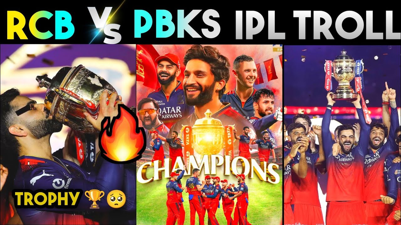 RCB VS PBKS IPL MATCH TROLL 🔥🥵  | RCB CHAMPIONS 💀🥵 | KOHLI HAZLEWOOD | IPL HIGHLIGHTS | IPL TROLLS