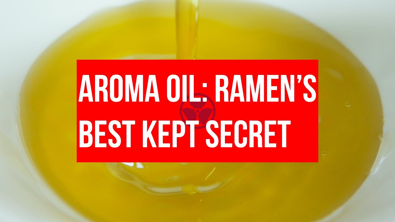 RAMEN CULTURE: Nobody knows about RAMEN's AROMA OIL and it's not right!