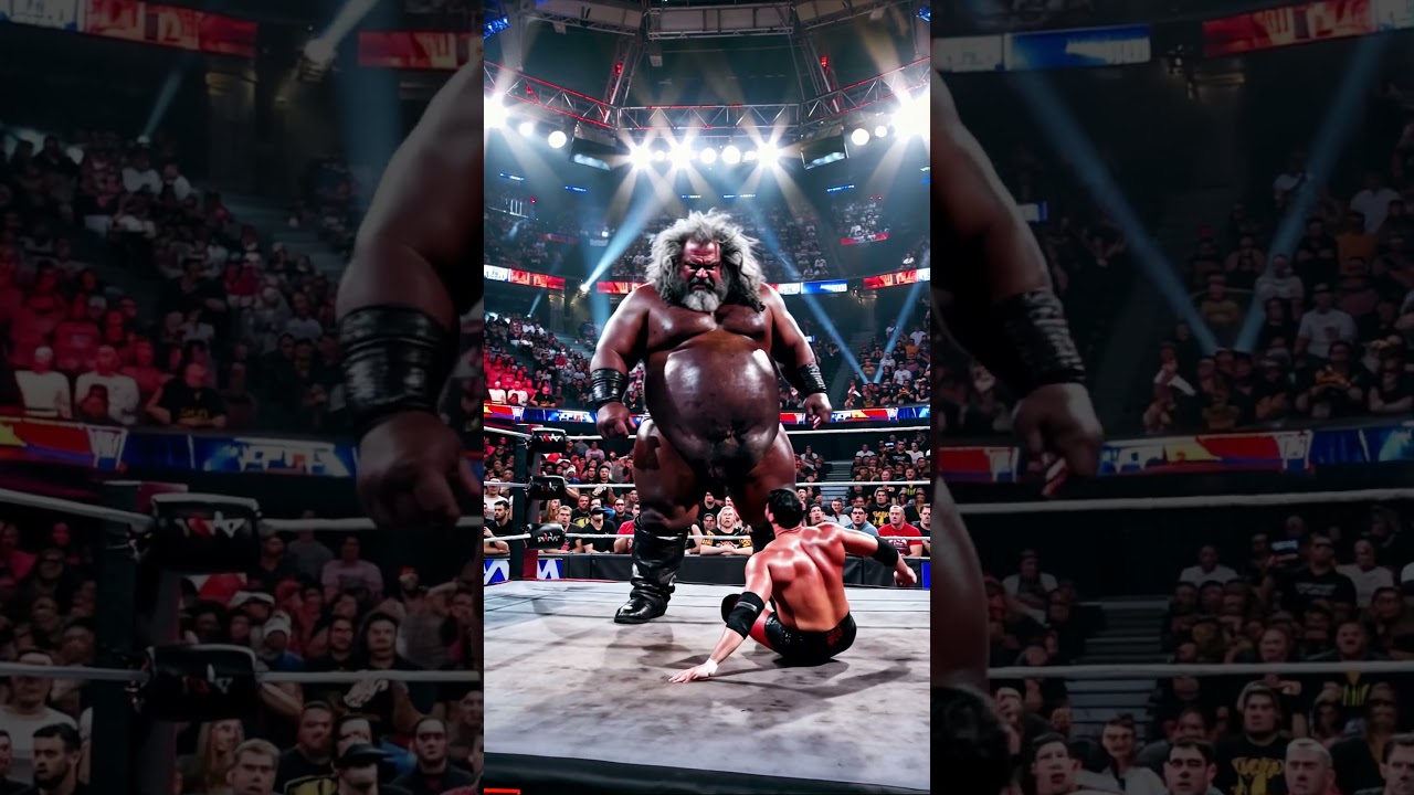 Cuando un gigante impone, En un estadio de lucha repleto. #wwe #www #wrestling