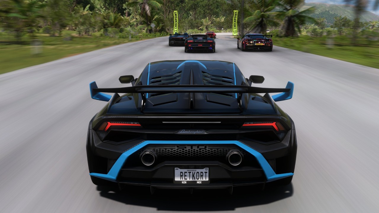 Forza Horizon 5 | 1300HP Lamborghini Huracán STO VS Supercars - Reverse Goliath Race