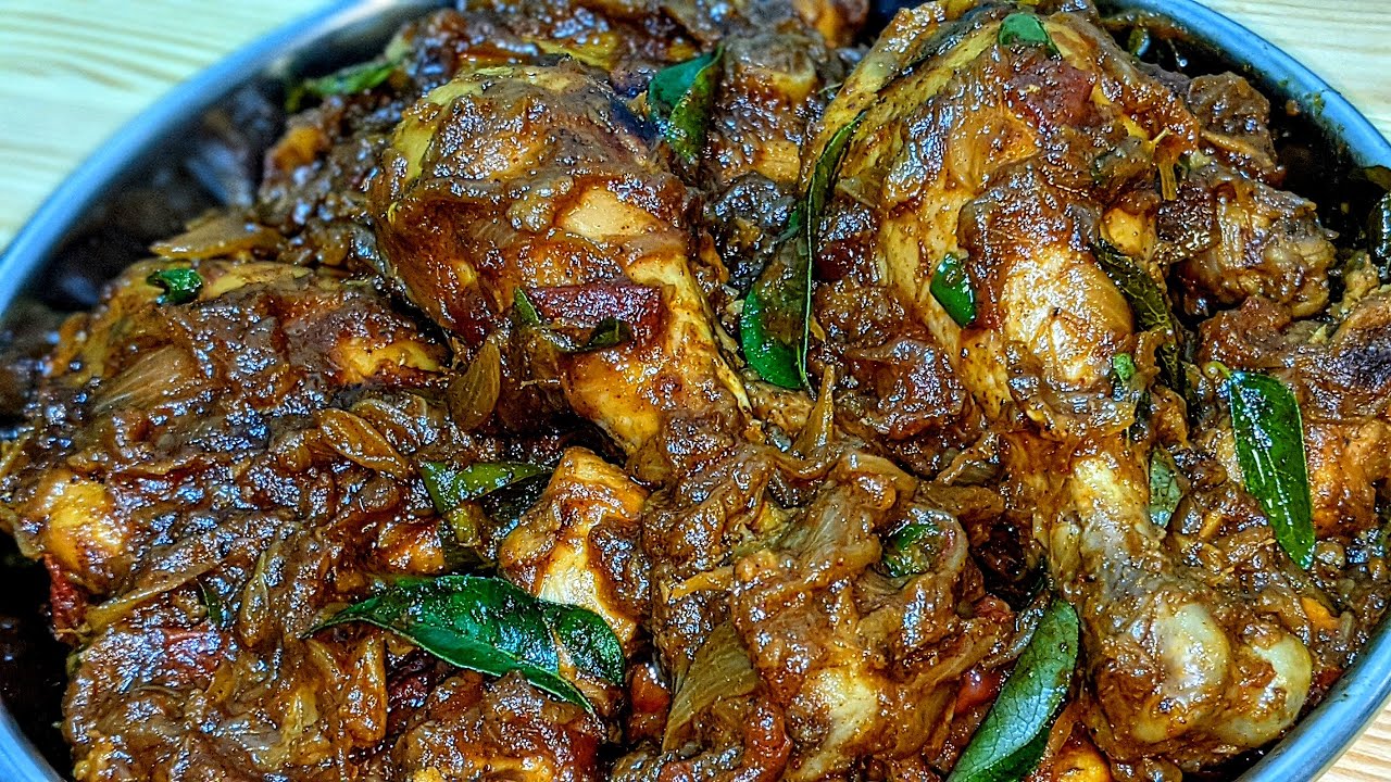 തനി നാടൻ ചിക്കൻ റോസ്റ്റ് | Kerala Style Chicken Roast | Eid Special