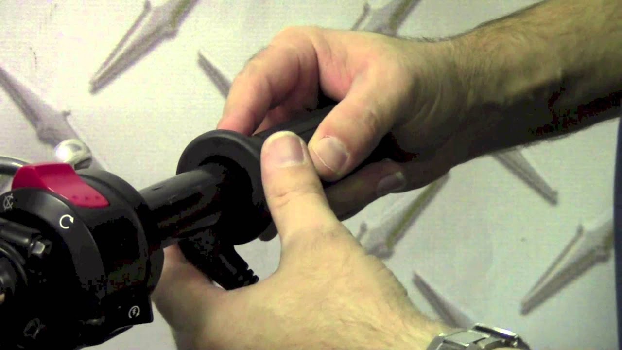 New Oxford Premium Touring grips with V8 Controller install on Bandit 1250