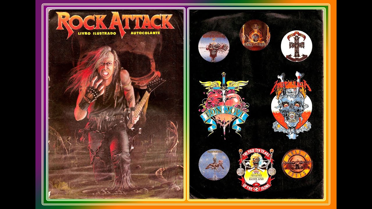 Álbum de Figurinhas - Rock Attack - uma a uma