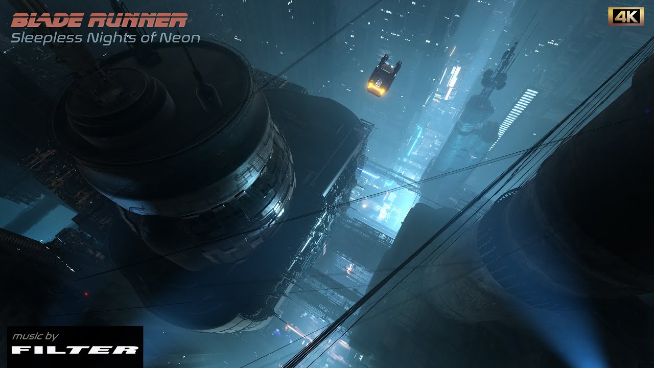 Blade Runner |SLEEPLESS NIGHTS OF NEON | 4K AMBIENCE for work study and relaxation - 6 Hours